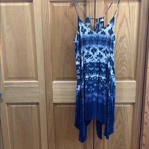 Blue and white sun dress